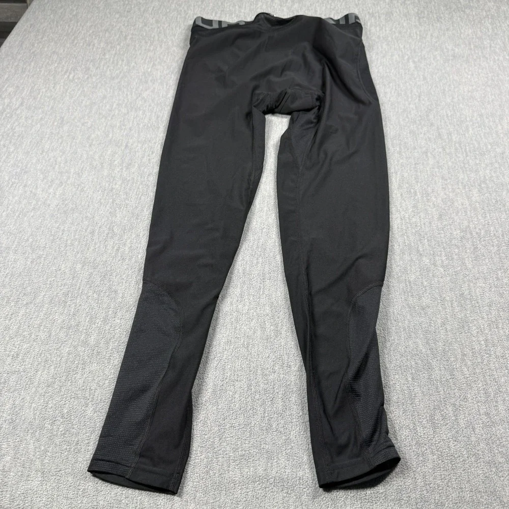 Under Armour Compression Tights Mens L Black HeatGear Base Layer Athletic Runnin